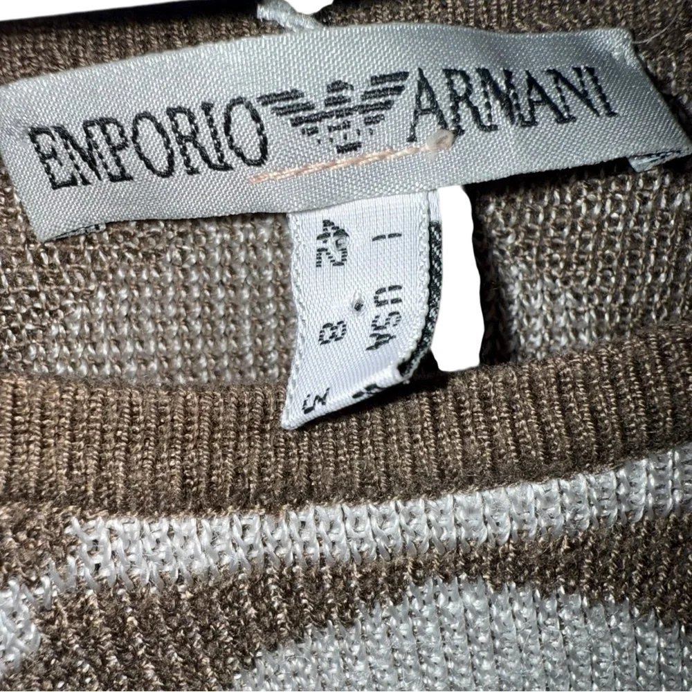 EMPORIO ARMANI Vintage Sleeveless Knit Sweater / Vest Size 8 - Picture 13 of 13